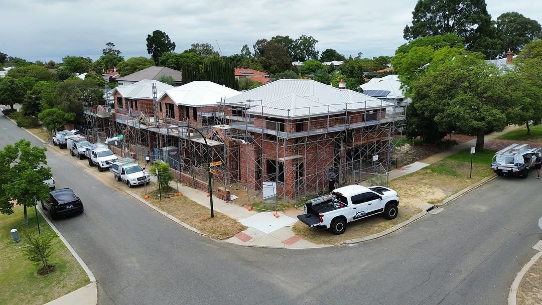 COLORBOND® steel roofing completed on a townhouse development in Nedlands